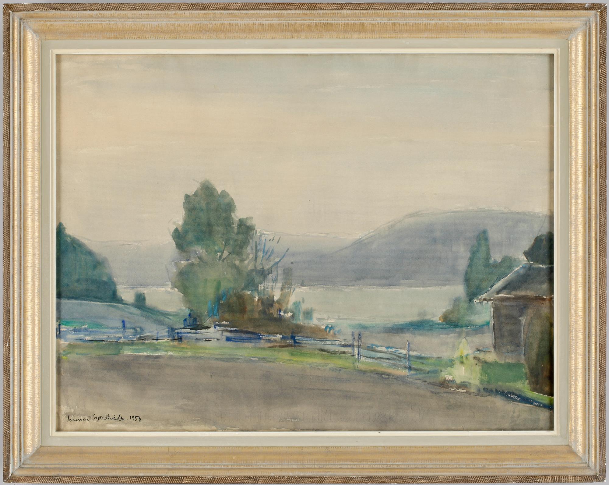 LENNART SEGERSTRÅLE. Akvarell. Signerad och daterad 1951.