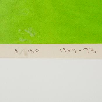 OLLE BAERTLING, silk screen, signed, dated 1959-73 and numbered 8/120.