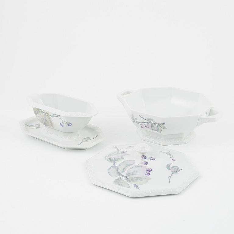 A 75-piece porcelain coffee and dinner service, 'Maria Blackberry", Rosenthal, Germany.