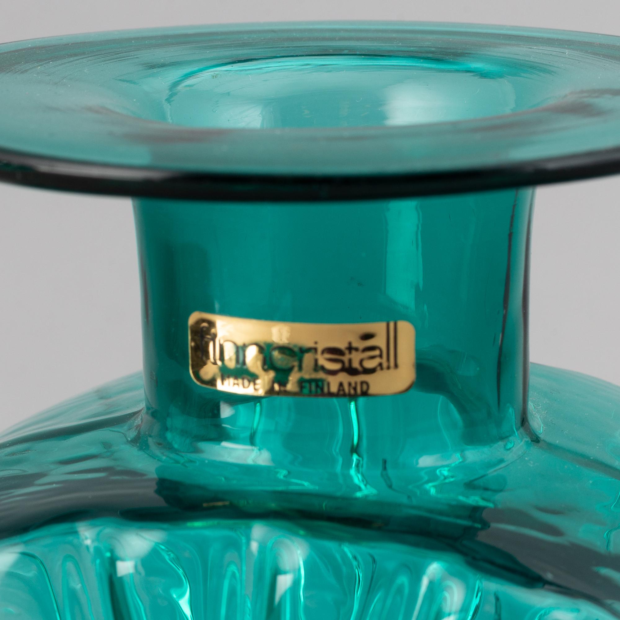 Helena Tynell, a 'Solflaskan' glass vase, Riihimäen Lasi Oy, Finland. In production 1964-1974.