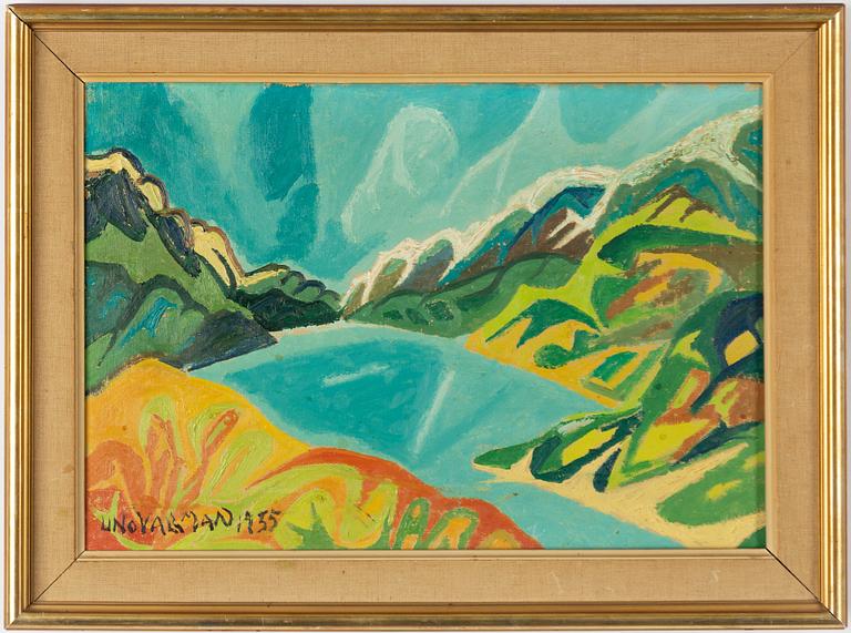 Uno Vallman, Mountain Landscape.