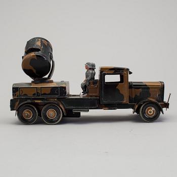 A tinplate Tipp & Co search light car, Germany, 1930/40s.