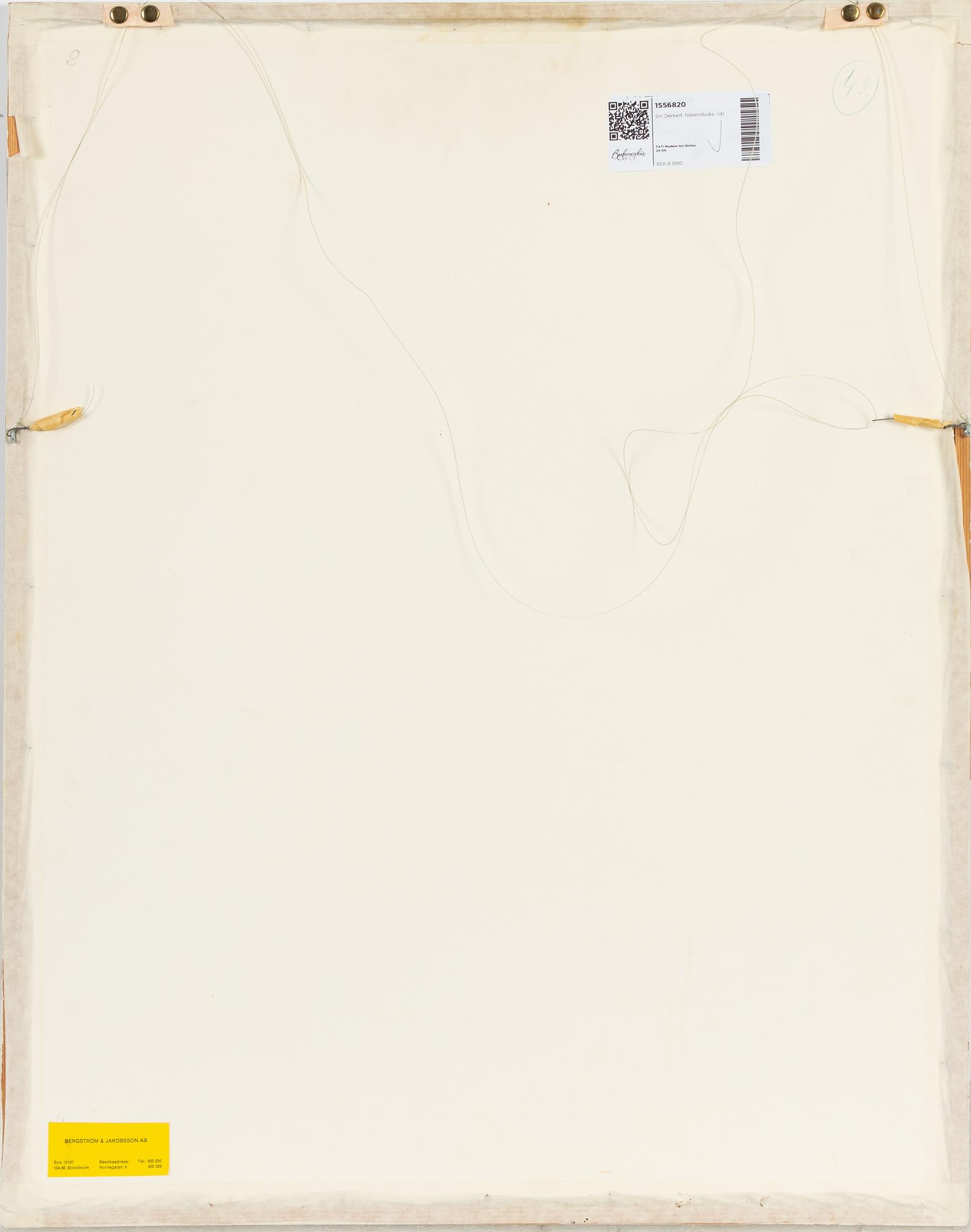 Siri Derkert, Nude Study.