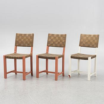 Three chairs, Gemla Fabrikers AB, Diö, 1930's.
