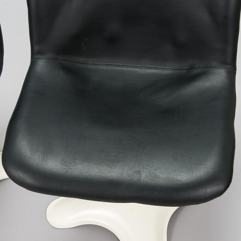 Yrjö Kukkapuro, six '415' chairs for Haimi 1975-1976.