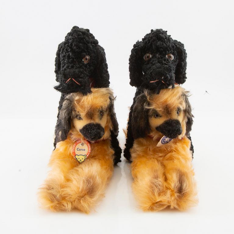 Toy animals, 4 pcs, Steiff, Germany, second half of the 20th century.