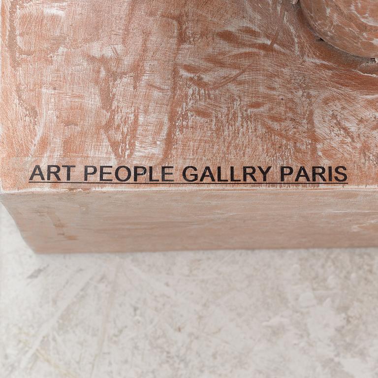 Decorative sculpture, patinated aluminium, Art People Gallery Paris.