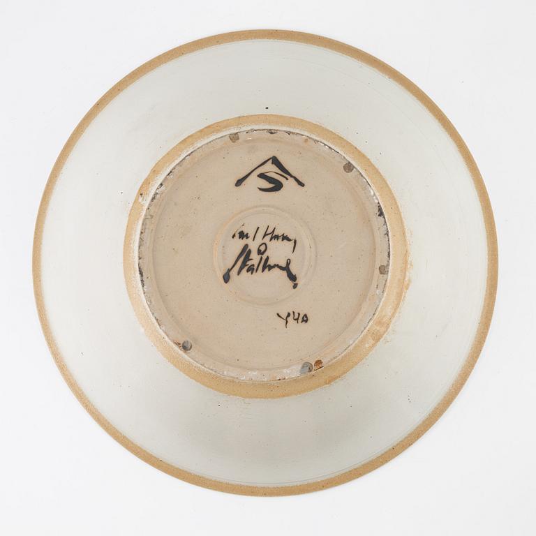 Carl-Harry Stålhane, stort skålfat, stengods, Designhuset.