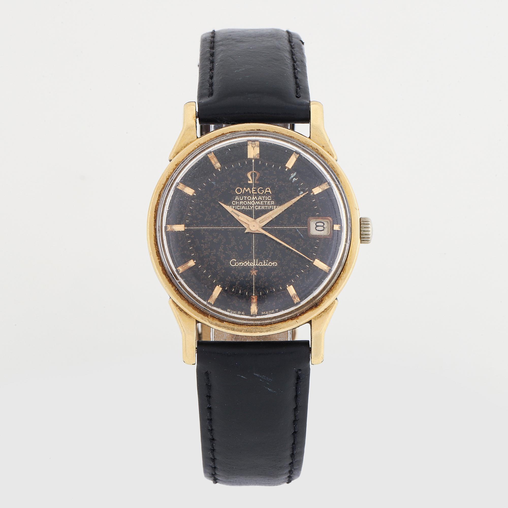 Omega, Constellation, Chronometer, "Pie-Pan", wristwatch, 34 mm.