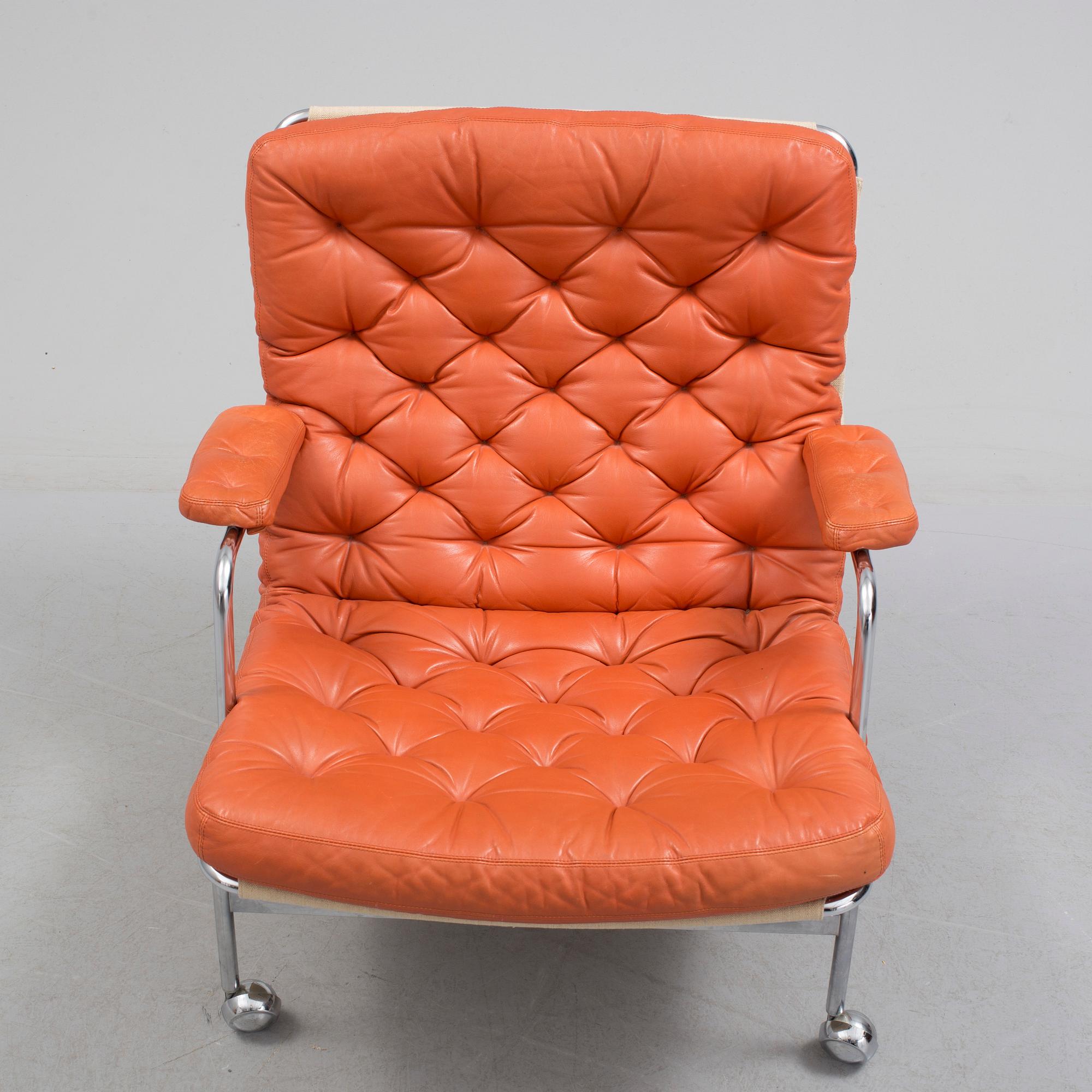 A 'Karin' easy chair by Bruno Mathsson for Dux.
