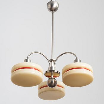 Harald Notini, a model "10277" ceiling lamp, Arvid Böhlmarks Lampfabrik, Stockholm, 1930s.