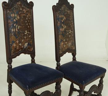 STOLAR, ett par. Barock, 1700-tal.