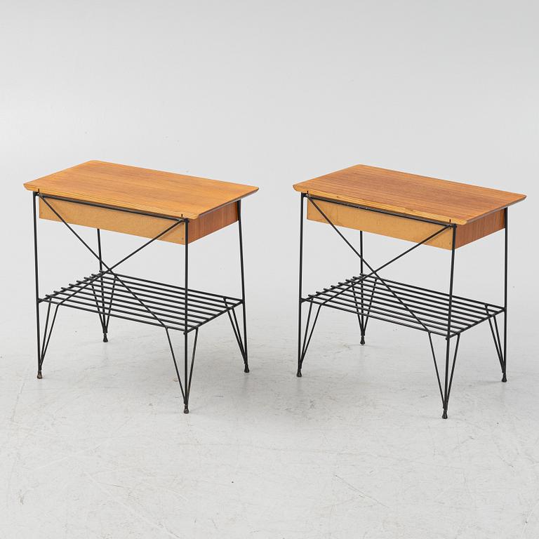 Sängbord, ett par, 1900-talets mitt.