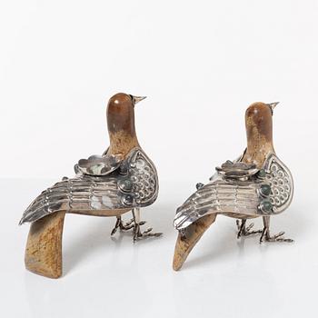 A pair of candlesticks, 20th century.