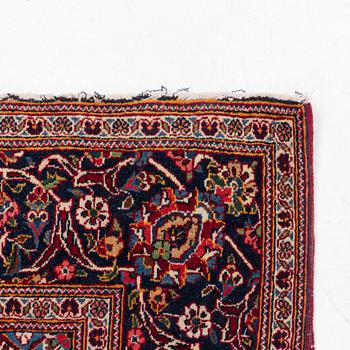 A rug, semi-antique/old, Kashan, ca 213 x 130 cm.