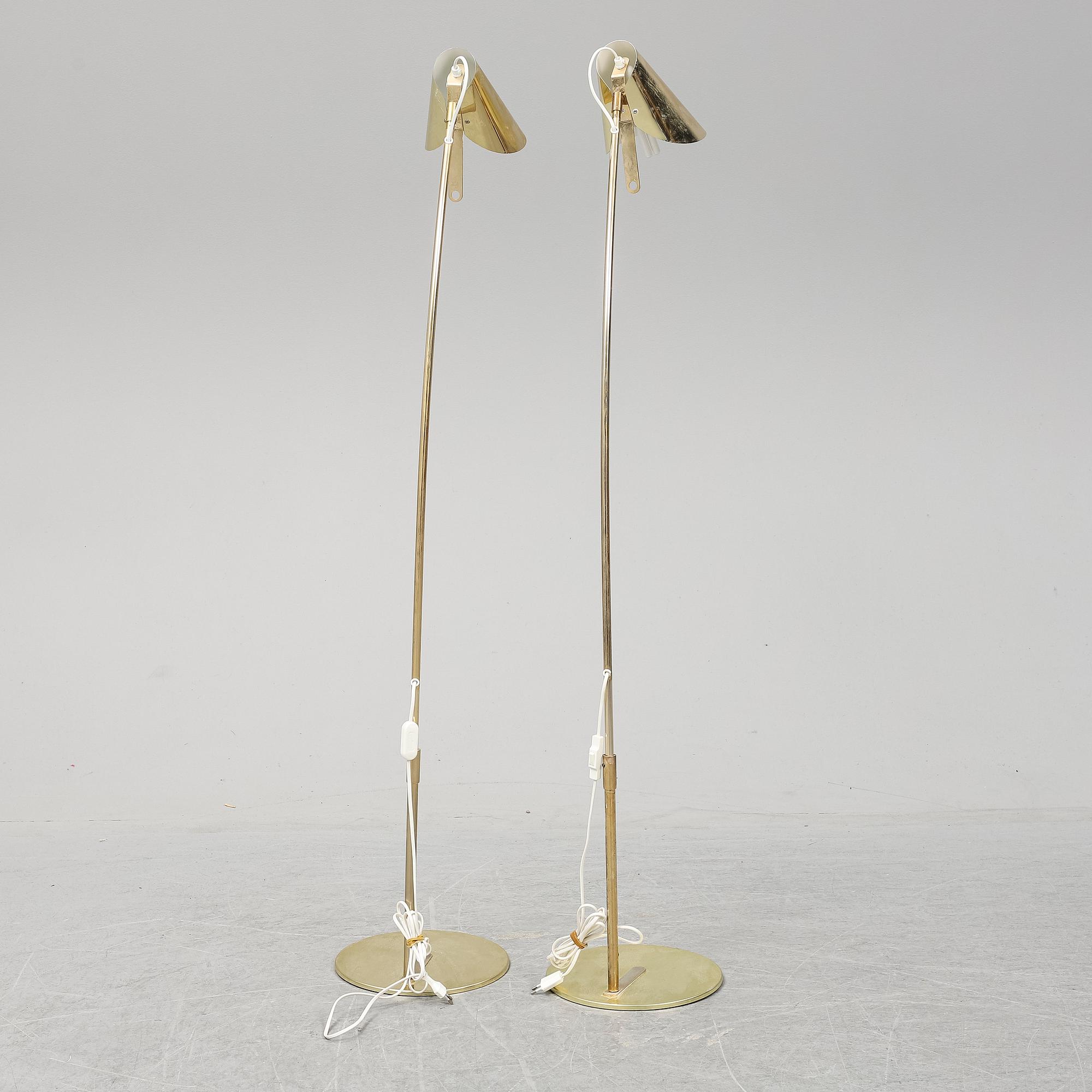 A pair of IKEA floor lamps.
