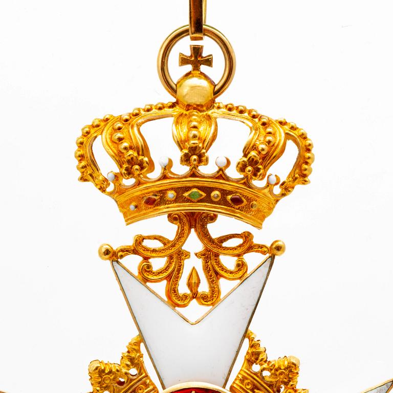 Vasaorden, enamel on gold 18K CF Carlman.