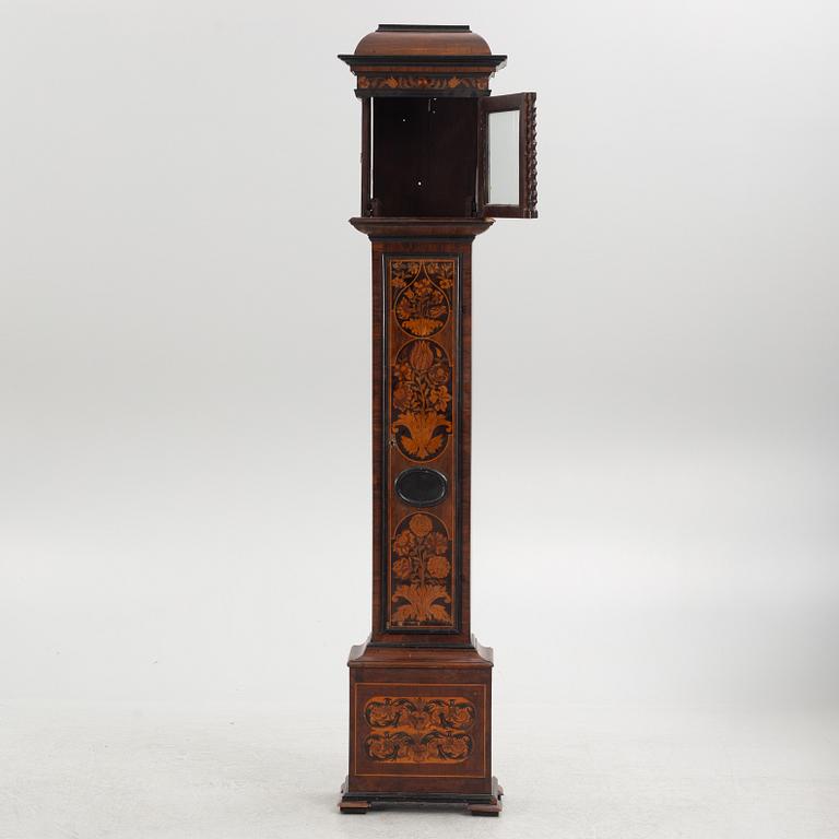 A late Baroque longcase clock, England, early 18th century.