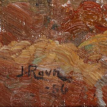 JOHANNES RAVN, olja på duk, signerad och daterad -56.