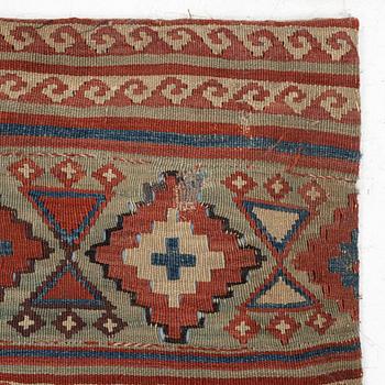 Three kelim cushions, Central Anatolia, probably Konya, mid-19th century.