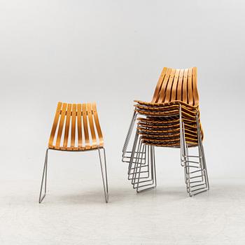 Hans Brattrud, stolar, 10 st, "Scandia Junior", Hove Möbler, Norge.