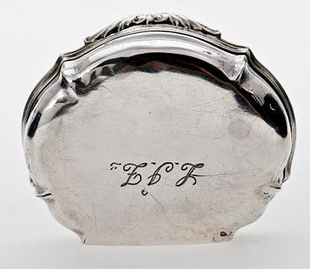 DOSA, silver, rokoko, otydl stämplar, möjligen Sverige, 1700-tal.