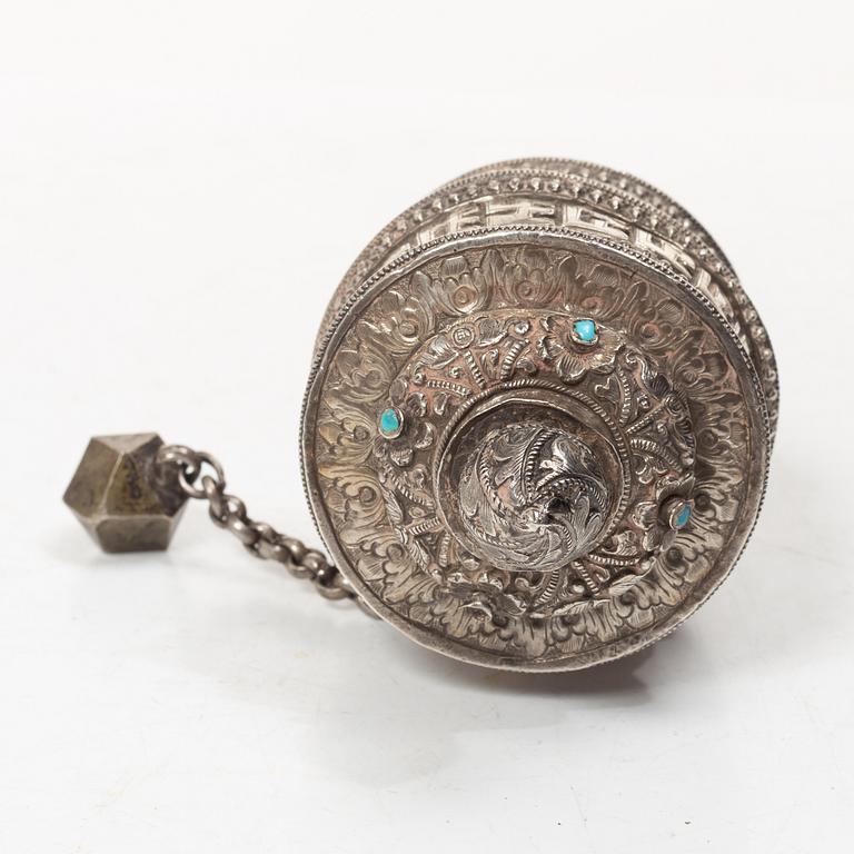 A Norwegian silver spoon, mark of Marius Hammer, Bergen, 1888.