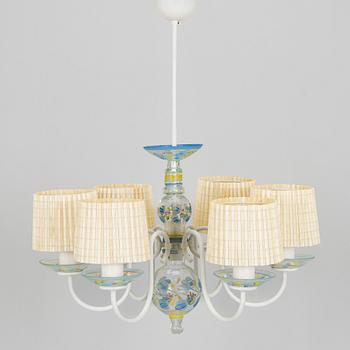 Paavo Tynell, takkrona, modell 1752, för Taito och Köklax Glasbruk, 1940-tal.