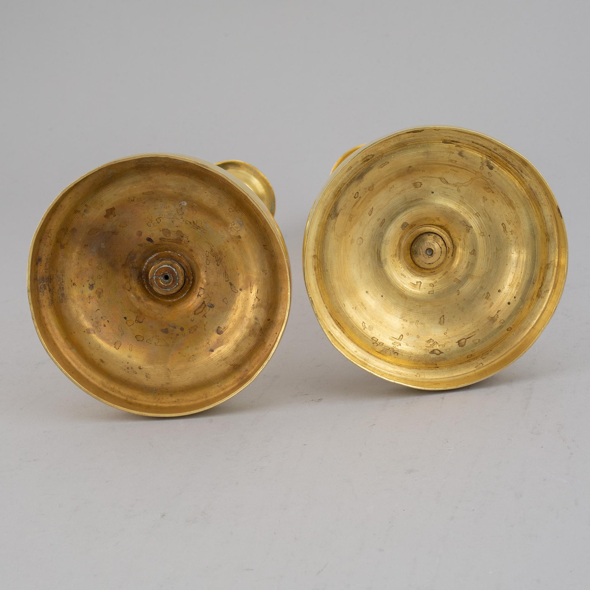 A pair of Empire candlesticks, first half of the 19th century.
