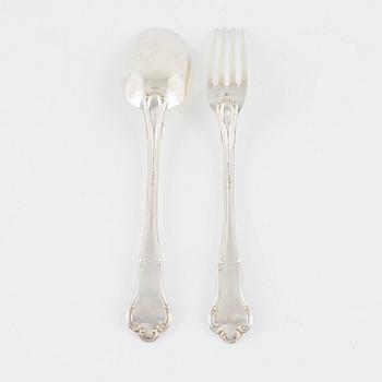 Bestick, 12 st, silver, K Anderson, Stockholm 1916.