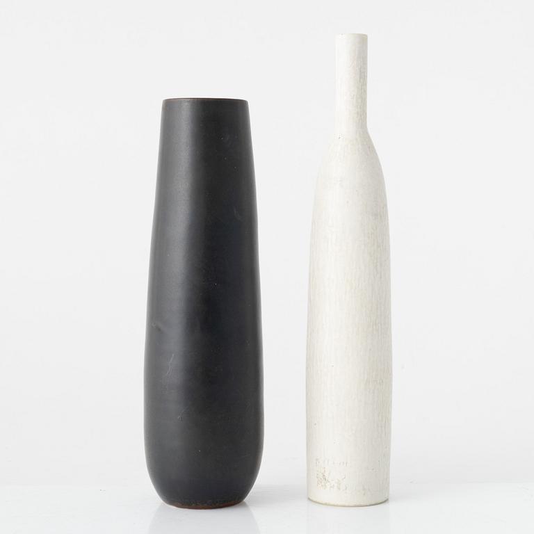 Carl-Harry Stålhane, two stoneware vases, Rörstrand, Sweden 1950-60s.