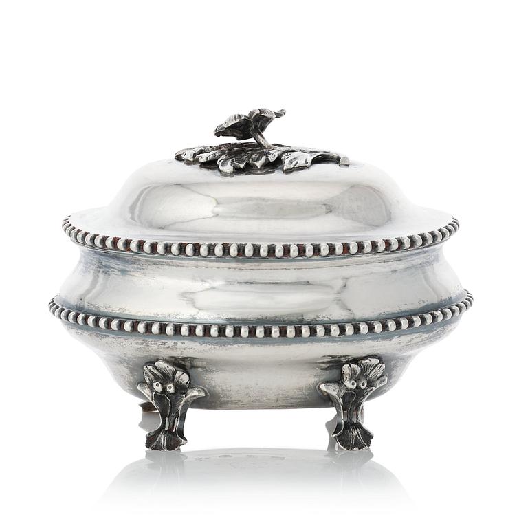 Anders Schotte, sockerskrin, silver, Uddevalla 1787. Rokoko.