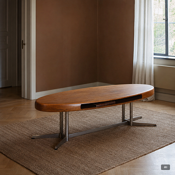 Johannes Andersen, coffee table, 'Capri' Trensum, 1970s.