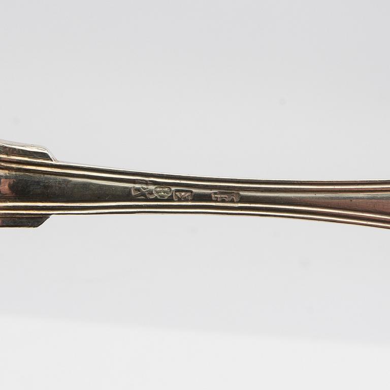 Skedar silver 19 st "Gammalfransk" Sverige 1842-1916.