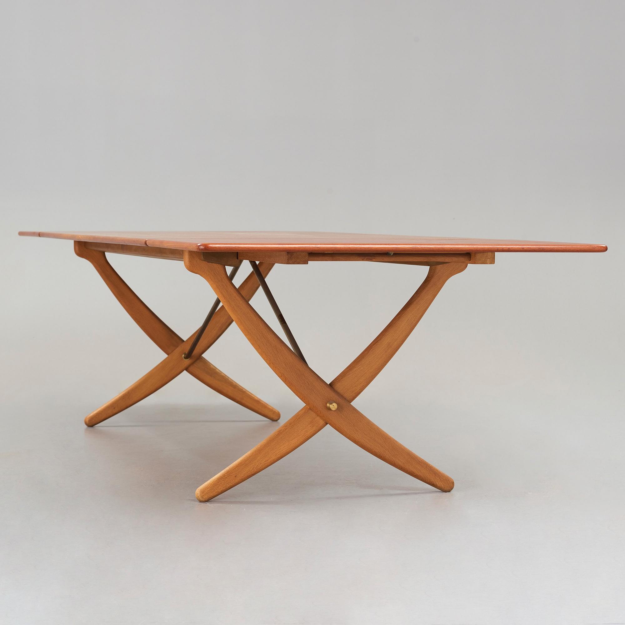 Hans J. Wegner, an "AT-314" dinner table, Andreas Tuck, Denmark 1950-60's.