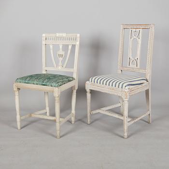 STOLAR,  2 st, gustavianska, 1700-tal.