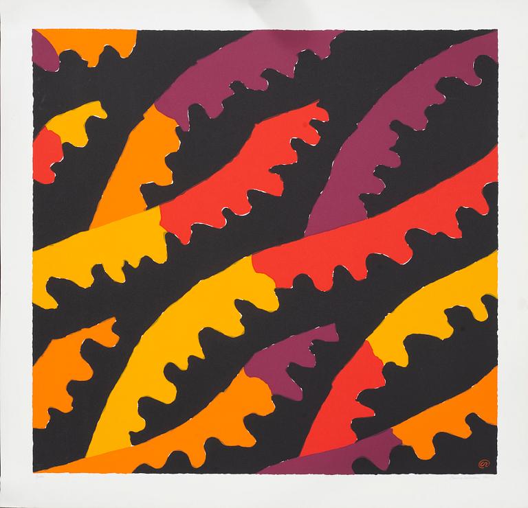 LENNART RODHE serigraph in colours signed dated and numbered 11/50 1991.