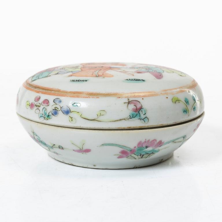 Servisdelar, 6 st, porslin, Kina, 1900-talets början.