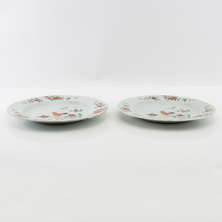 Plates 2 pcs China porcelain 18th century.