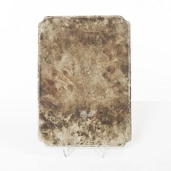 Fat / bricka, porslin, Kina, sen Qingdynasti.