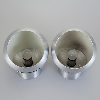 VÄGGLAMPOR, ett par, Hemi, 1970-tal.