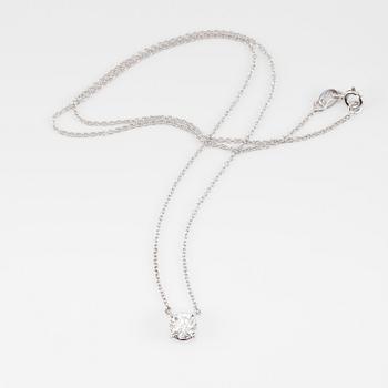 COLLIER, 18K vitguld och diamant ca 1.00 ct.