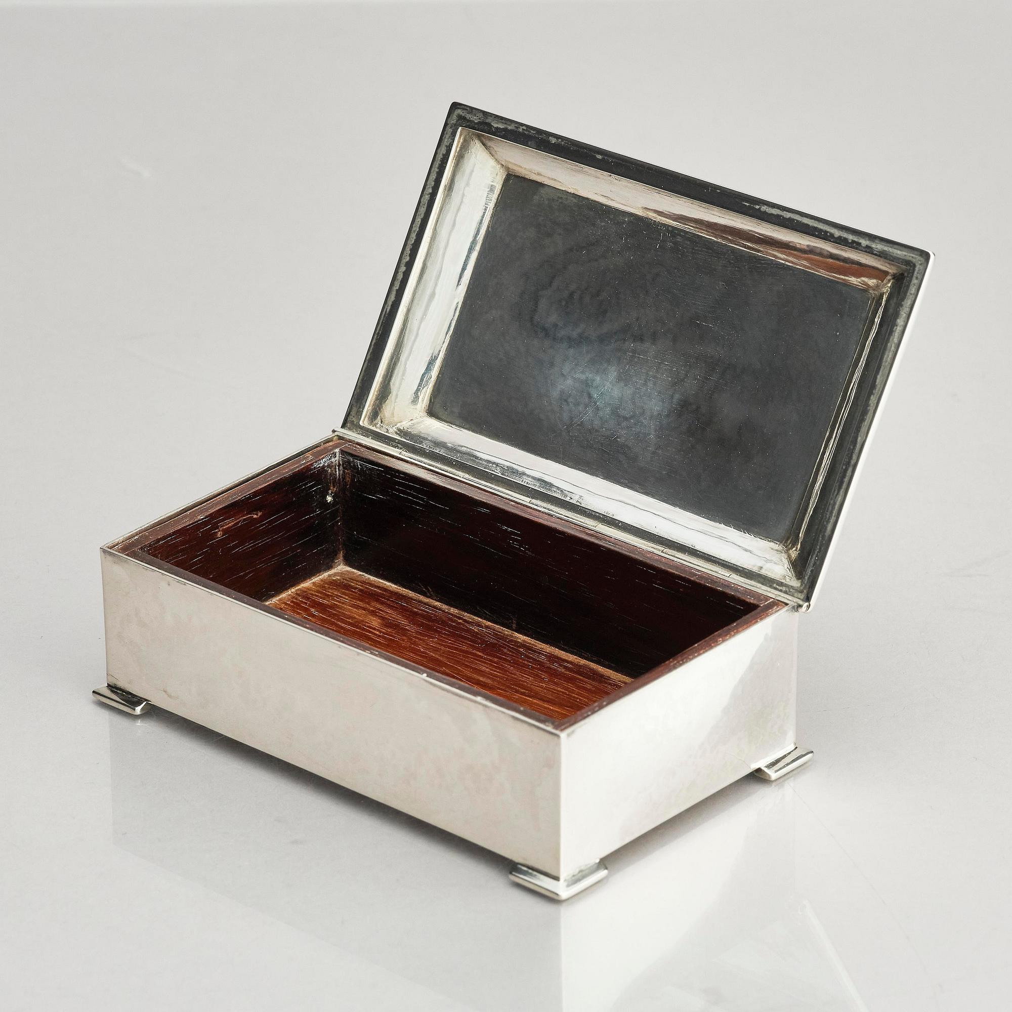Kay Bojesen, a silver matchbox case, Copenhagen.