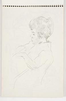 Lotte Laserstein, 3 skissböcker med blyertsteckningar.