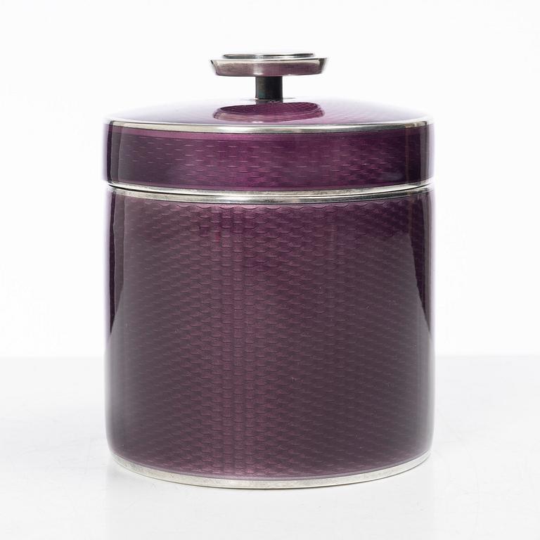 David Andersen, lockask, sterlingsilver och emalj, Norge, 1900-talets mitt.