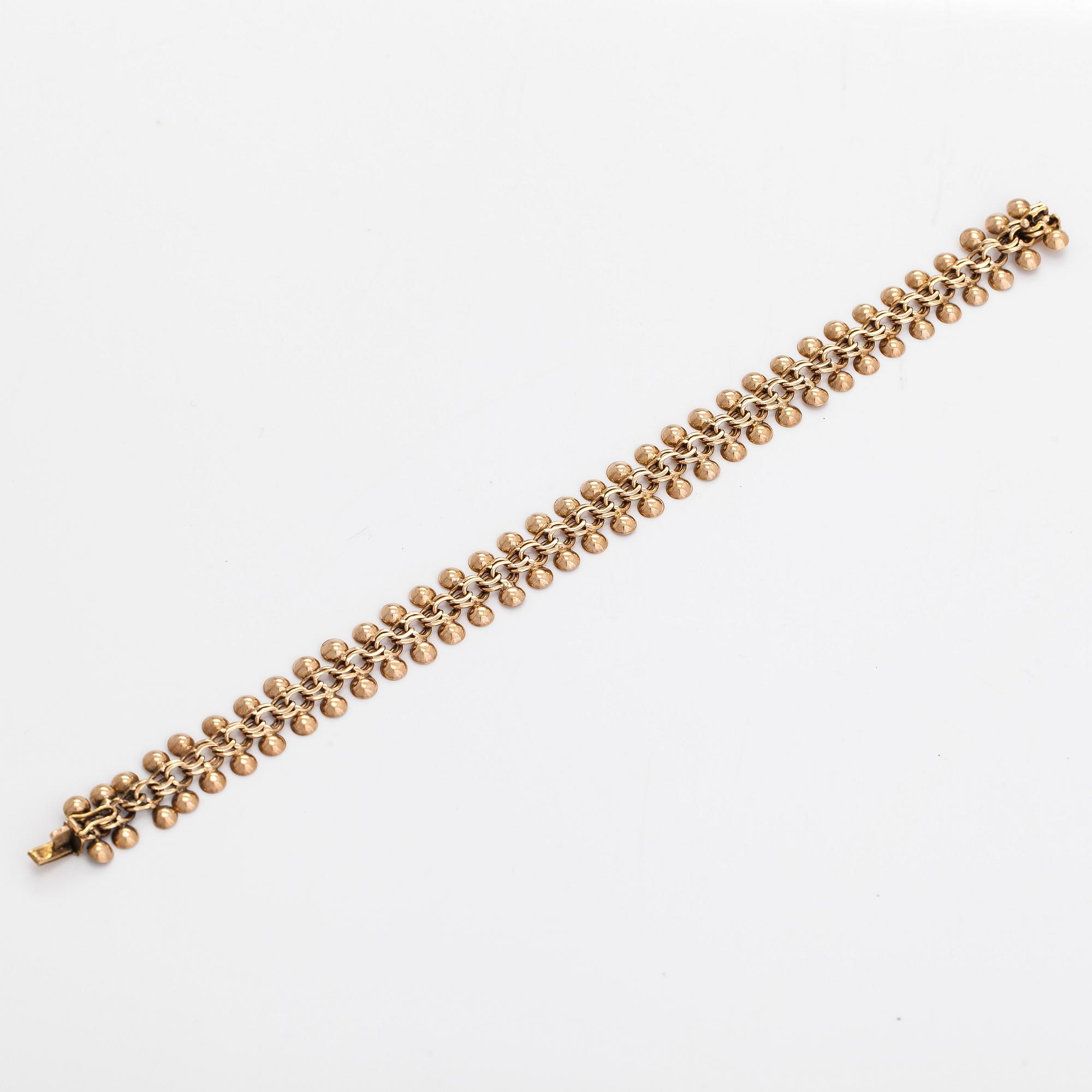 A 14K gold bracelet, Westerback, Helsinki 1965.