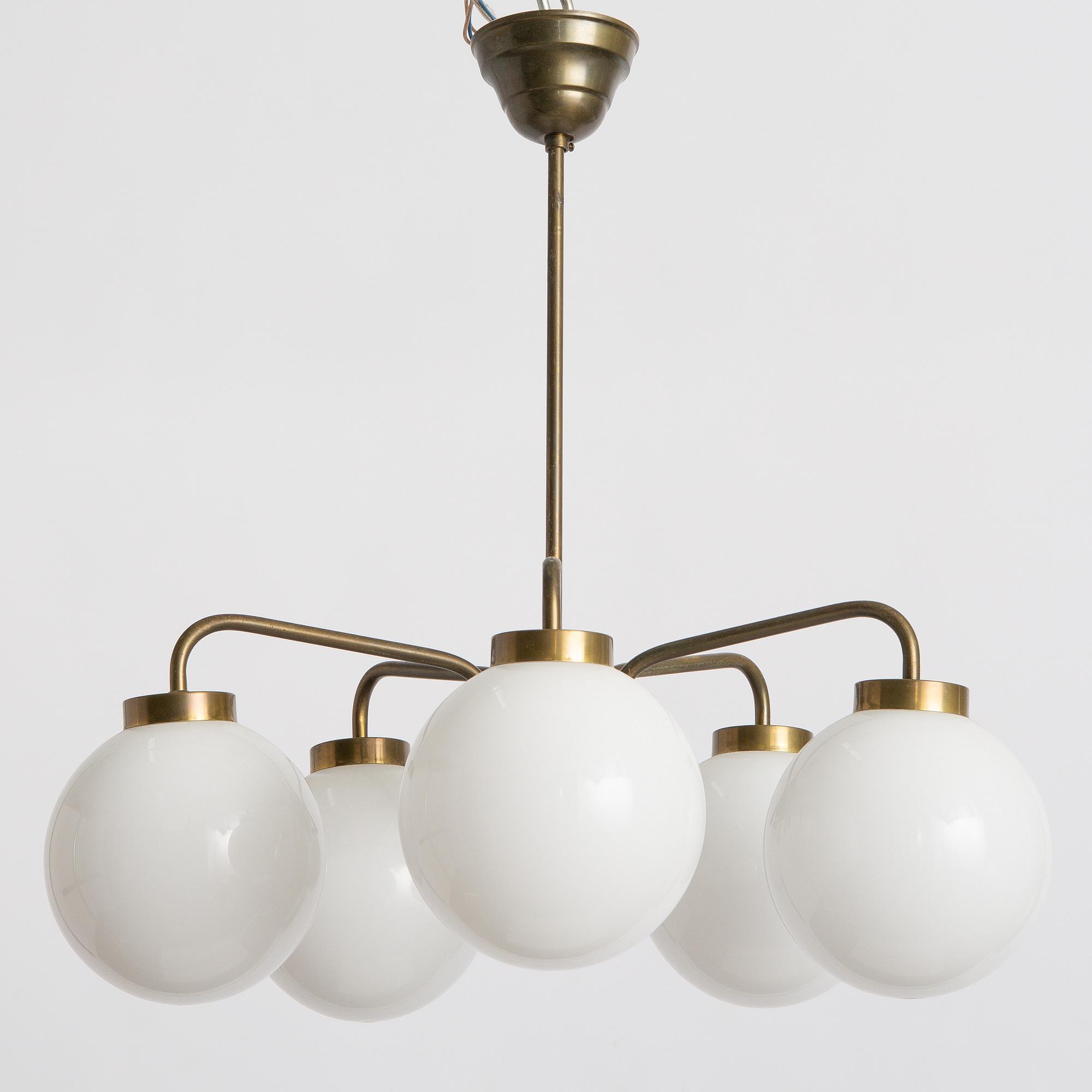 Ceiling lamp, mid-20th century.