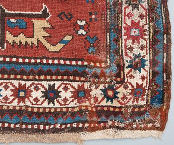 ANTIK KARABAGH CHELABERD. 211,5 x 147,5 cm.