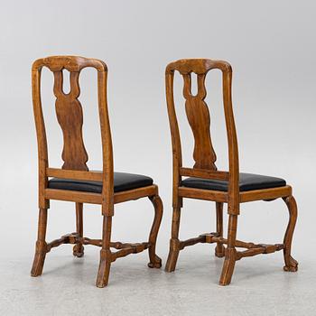 A pair of Late Baroque Chairs, a. mid-18th century.