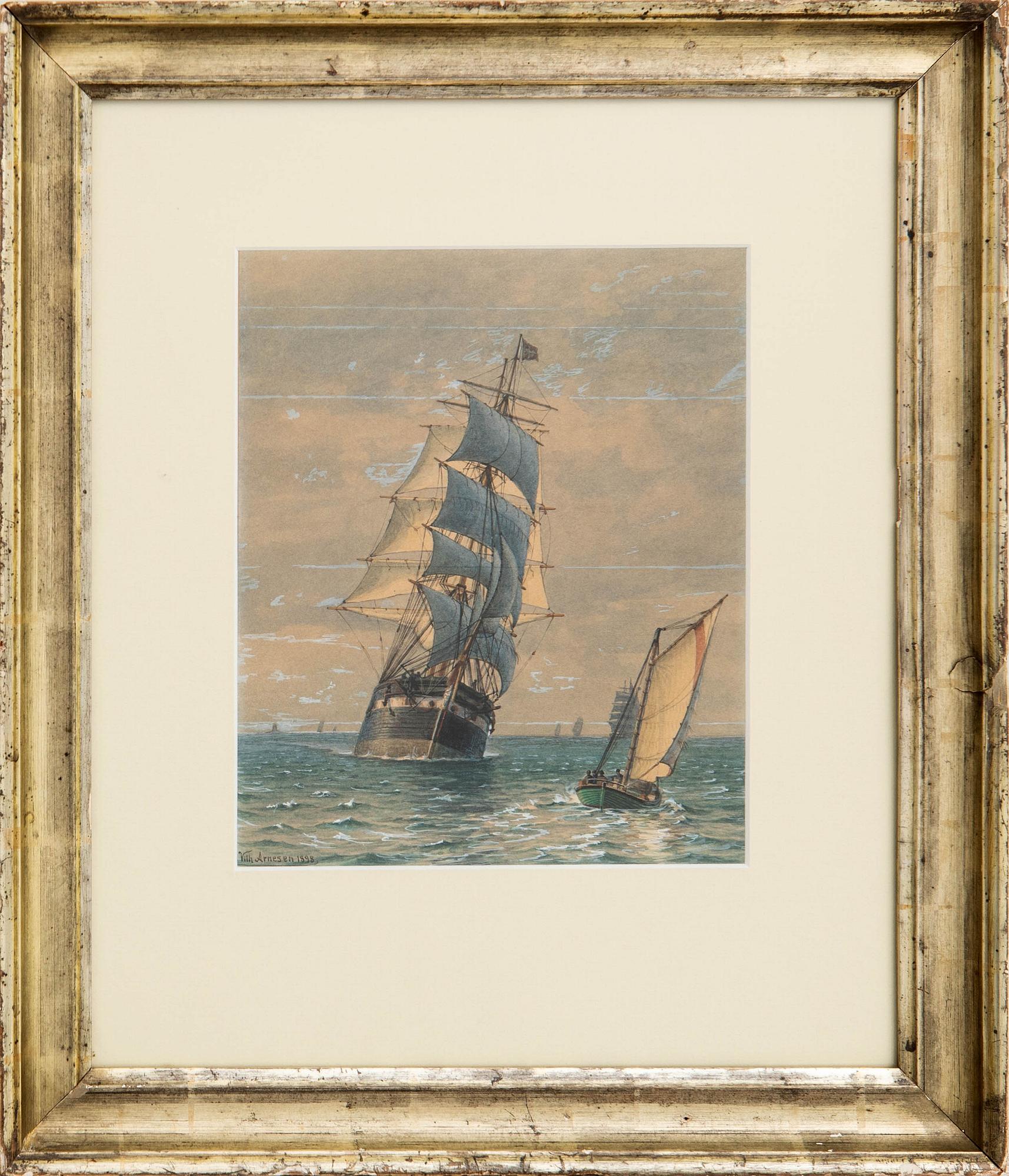 Vilhelm Arnesen, Fregatt och lots.